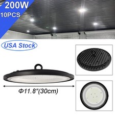 10Pack 200W UFO Led High Bay Light Industrial Commercial Warehouse Shop Lighting