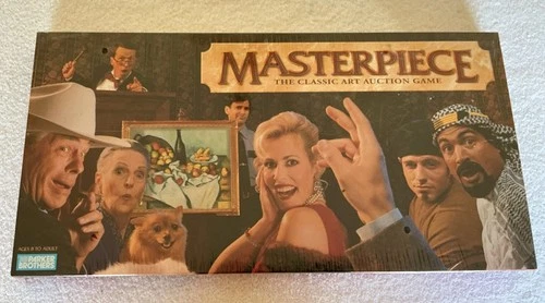 Sealed Masterpiece The Classic Art Auction Game 1996 VTG Parker Bros. New Sealed