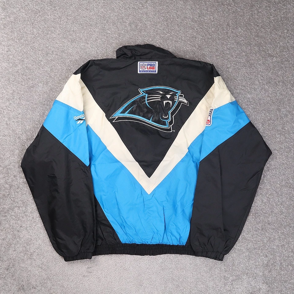 Vintage Reebok NFL Carolina Panthers Large Multicolor Long Sleeve Jacket - Image 2 of 4