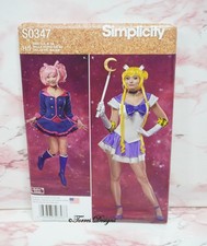 New Simplicity S0347 Magical Girl Anime Costume Women Misses Sizes 4 thru 12