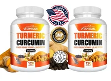 TURMERIC 95% CURCUMIN  EXTRACT TUMERIC BLACK PEPPER ANTIOXIDANT BEST 240 caps