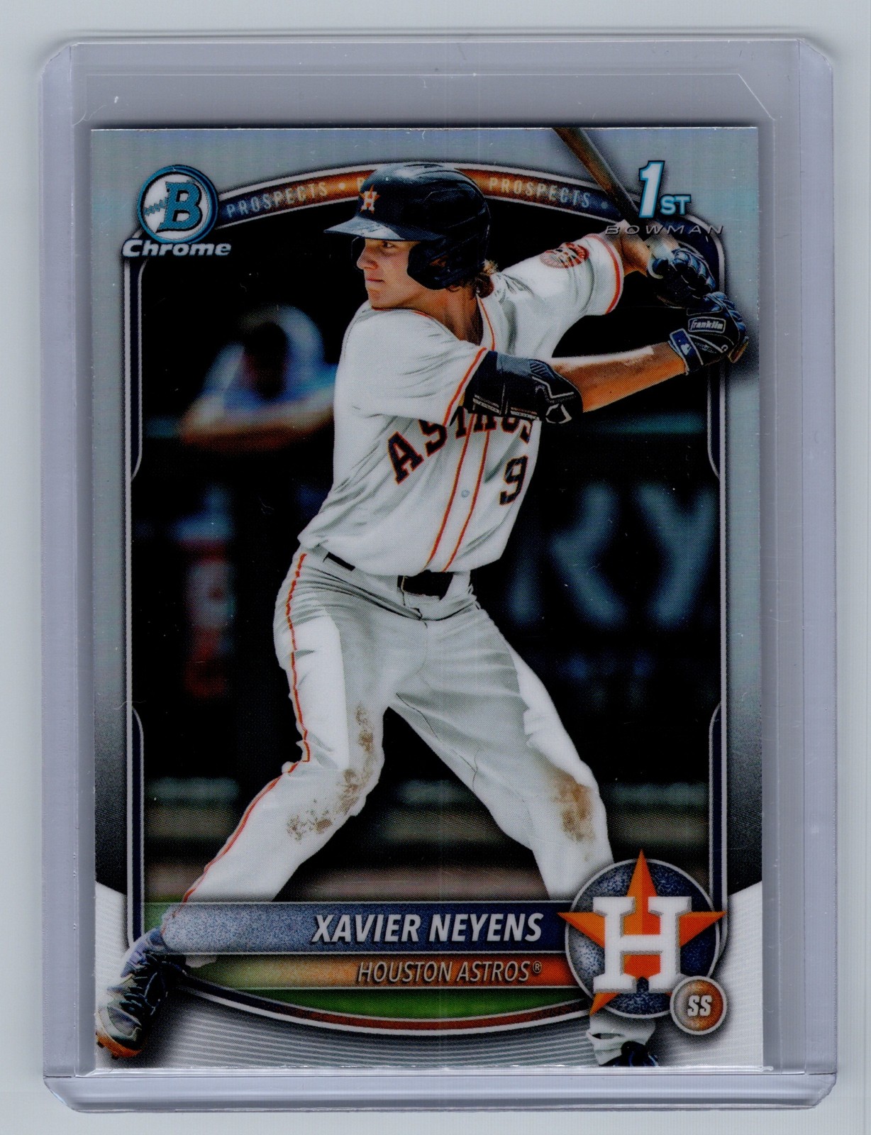 2025 Bowman Draft Xavier Neyens #BDC-2 Chrome Refractor 1st Prospect Astros