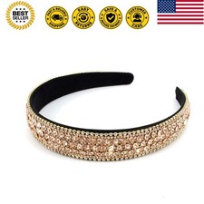 Hairband, Crystal Rhinestone Headband for Women and Girls, Fashion Diamond He...