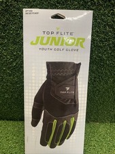 Top Flite Junior Youth Golf Glove Left Hand One Size Fits Most - Black