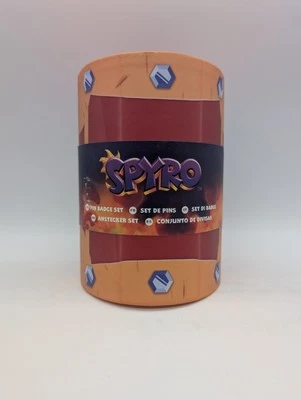 Spyro The Dragon Pin Badge Set Chest Numskull Anstecker Box SELTEN Schatztruhe