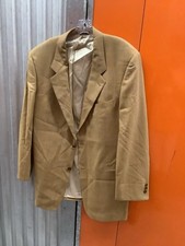 Hugo Boss Asks Fifth Ave Mens Cr me Colored 46T Wool Sports Coat And Blazer