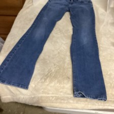Jeans S.Oliver 2162784 A Gamba Larga Per Bambina – Blu, Vita Alta, Tessuto Morbido Con Effetto Distrutto, Taglia 176
