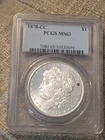 1878-CC Morgan Silver Dollar, PCGS MS63, Excellent Luster & Strike