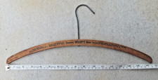 Wulffs Cleaners Morristown NJ Blouse Shirt Wood Hanger One Digit Phone 4 ANTIQUE