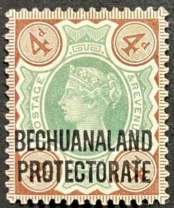 Bechuanaland, Queen Victoria w/ Overprint, 4 Pence, Scott 73, MH, Very Fine