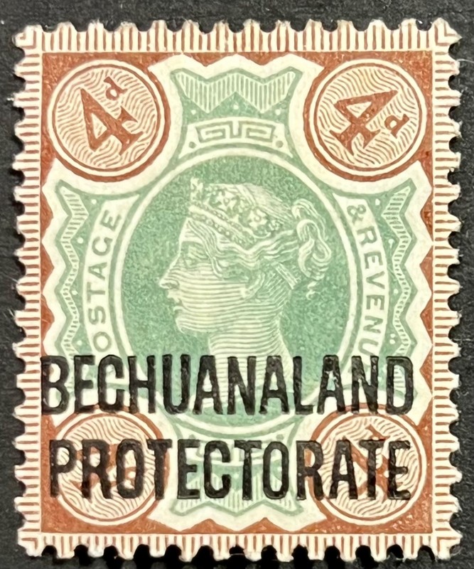 Bechuanaland, Queen Victoria w/ Overprint, 4 Pence, Scott 73, MH, Very Fine