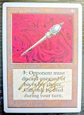 MTG UNLIMITED Disrupting Scepter SIGNED IN GOLD BY DAN FRAZIER