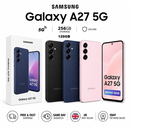 Samsung Galaxy A27 128GB/256GB 5G Unlocked Smart Phone-BRAND NEW SEALED