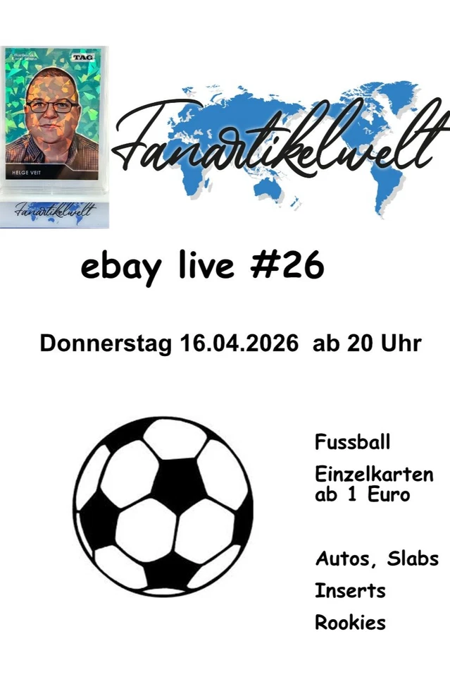 eBay Live #26 Fussball Einzelkarten