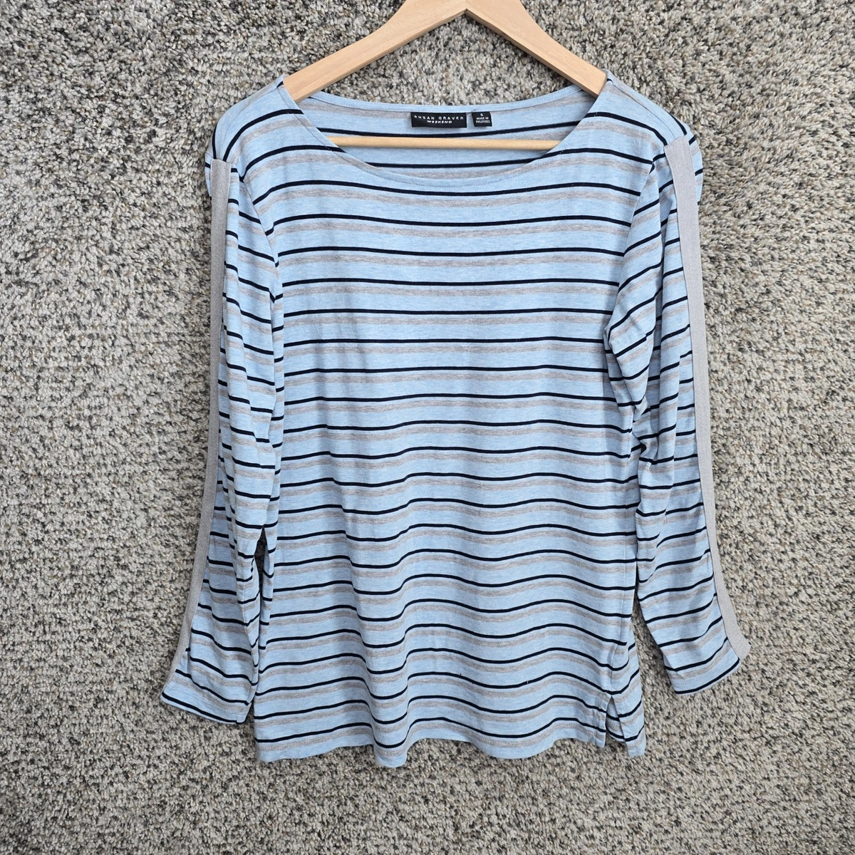 トップス Susan sale Susan Graver Set of 2 Print & Solid Liquid Knit Tops - QVC.com