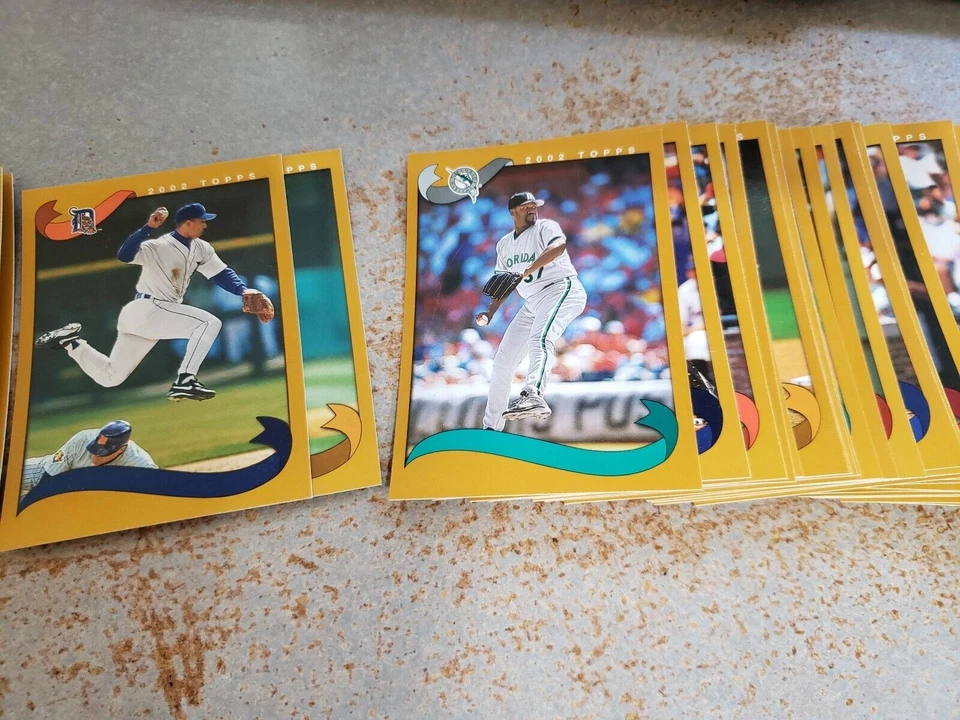 Tarjetas de béisbol Topps 2002 sin nombre sin error de oro que elijas Foto 4 de 4