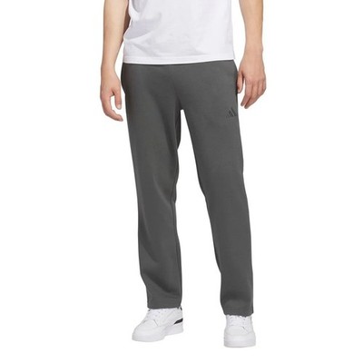 Adidas Men's M Fleece Joggers Gray Elastic Waistband Breathable Athletic d1827