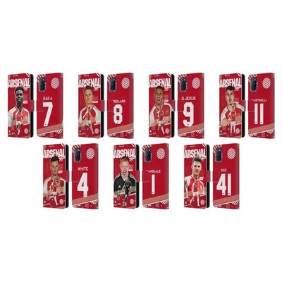 OFFICIAL ARSENAL FC 2023/24 FIRST TEAM LEATHER BOOK CASE FOR OPPO PHONES