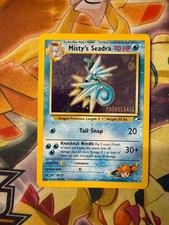 Misty's Seadra (Pre-Release) Gym Challenge Holo No. 9/132 Pokemon Card NM