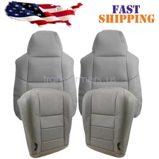 For 02 2003 2004 2005 Ford Excursion Limited Replacement Leather Seat Cover Gray