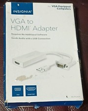 Insignia VGA to HDMI for Laptop PC Desktop Adapter for TV Monitor Display device