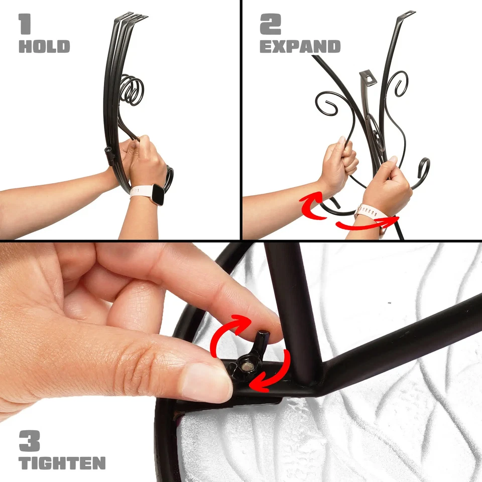 Mesa auxiliar exterior vidrio redondo G128 12 pulgadas patrón pavo real soporte para plantas Foto 3 de 4