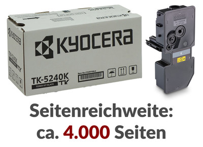 1x XXL TONER TK-5240K für Kyocera Ecosys M5526cdn M5526cdw P5026cdn P5026cdw