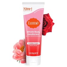 Lume Whole Body Deodorant - Invisible Cream Tube - 72 Hour Odor Control - Alumin