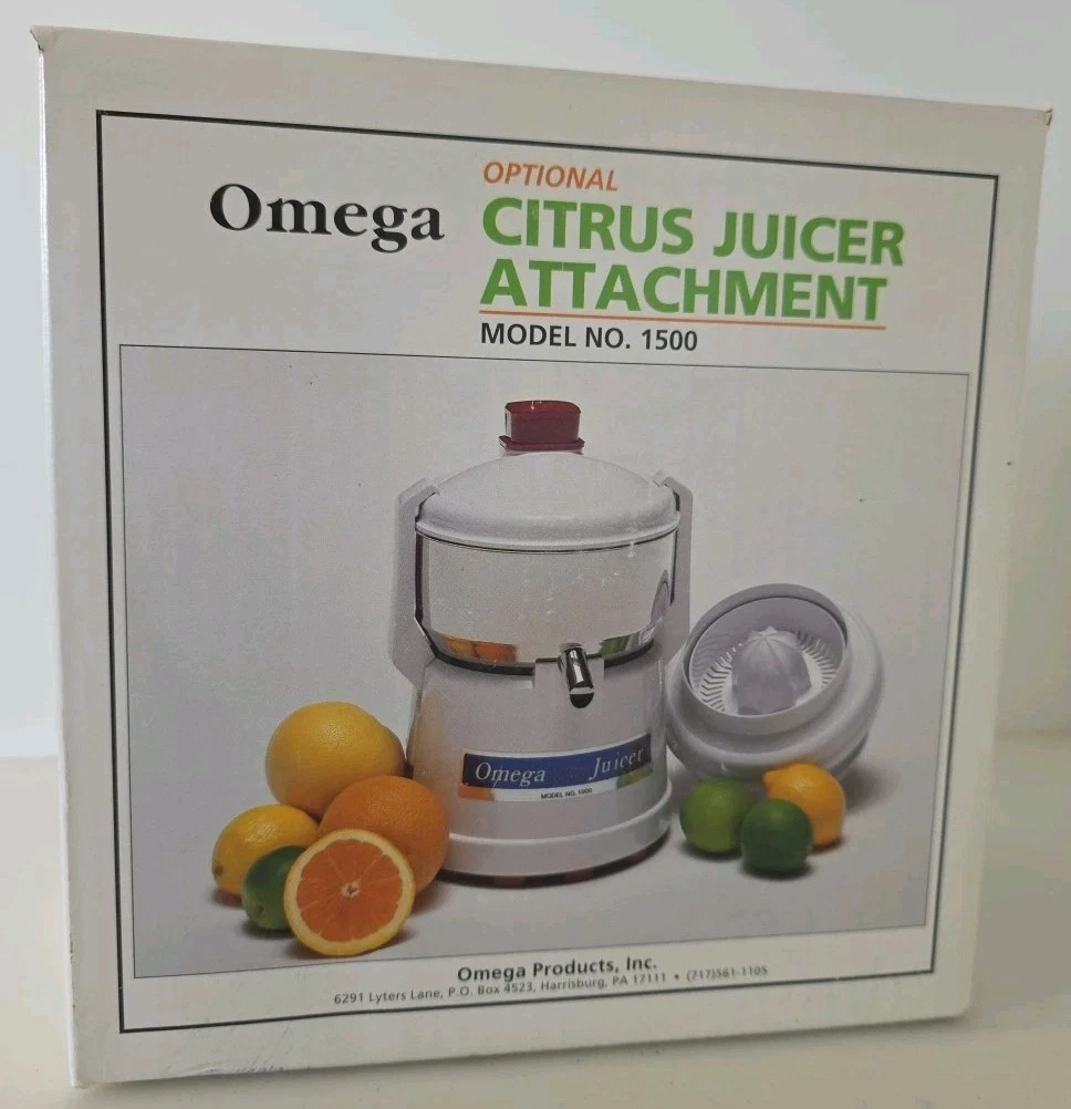 Omega Citrus Juicer Attachment Model 1500 NEW IN BOX
