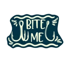 Bite Me Fishing Sticker