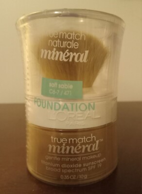 Loreal True Match Mineral powder  Makeup Foundation Sealed C6-7 421 Soft Sable.
