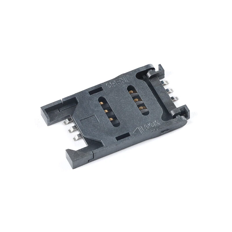 5pc SIM Card Holder Slot Socket Connector Plastics 6 Pin for Phone Communication - Image 2 of 4