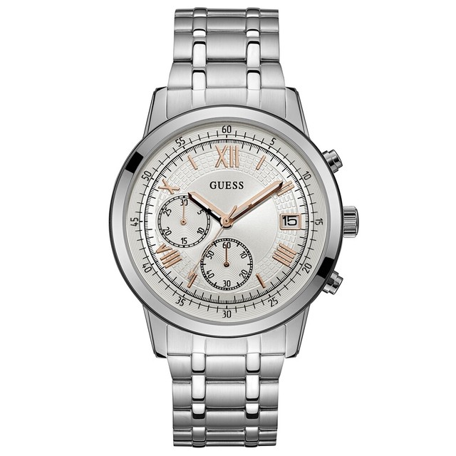 mens silver guess watch