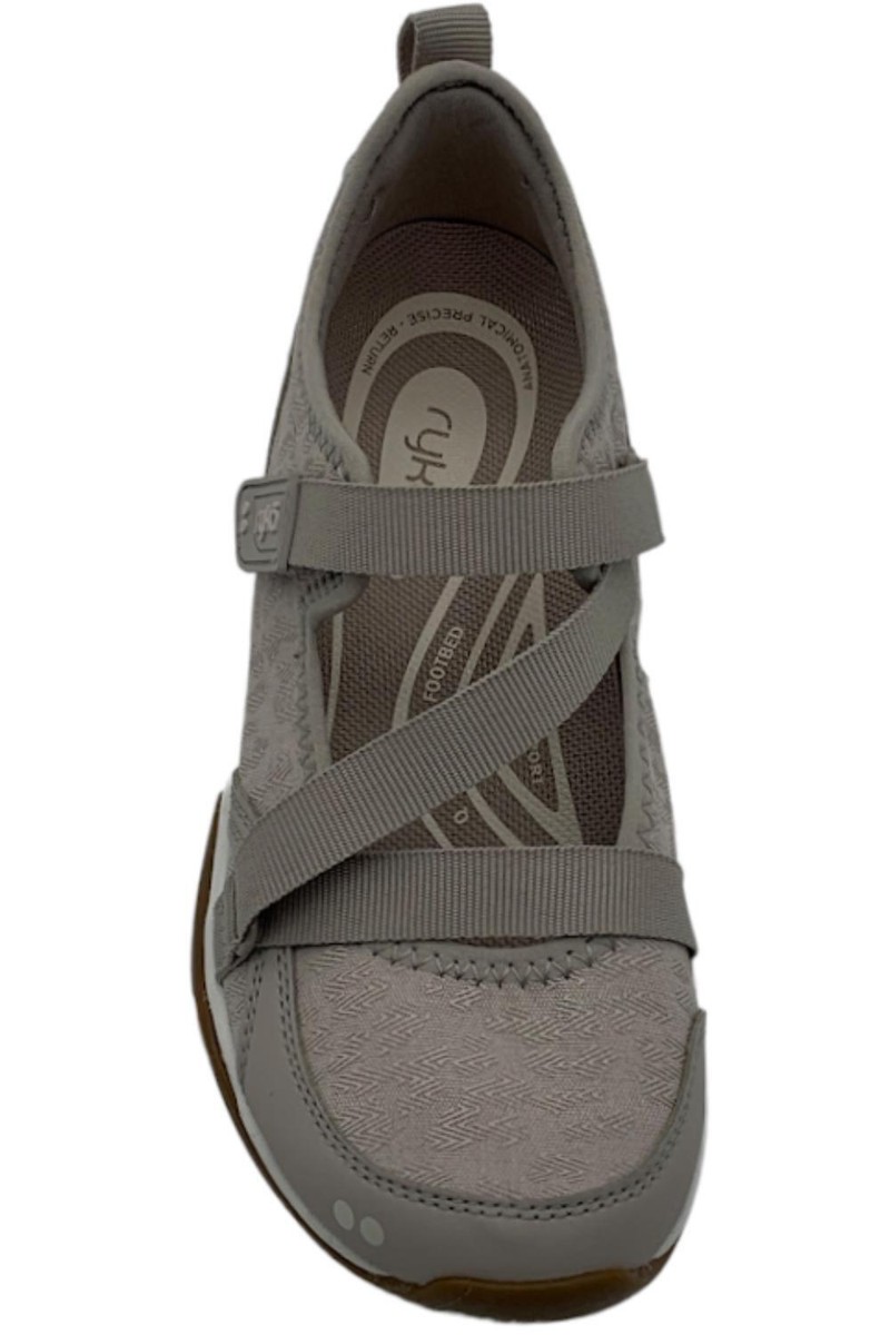 靴 RYKEY Ryka Adjustable Mesh Mary Jane Sneakers Silver Cloud | eBay