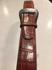 Brighton Belt Women Italian Emboss Cowhide on Saddle Leather USA Made Brass Buck