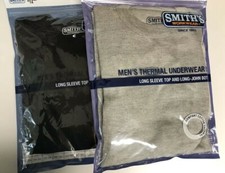 Smith's Workwear Men's Thermal Underwear Top & Bottom Long Johns Size Small
