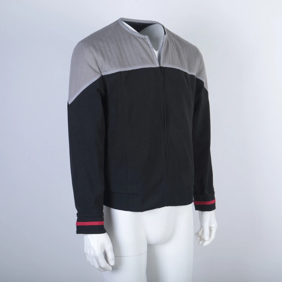 Para Uniformes de Primer Contacto DSN Capitán JL Picard Sisko Flota Estelar Camisa Chaquetas Foto 2 de 4