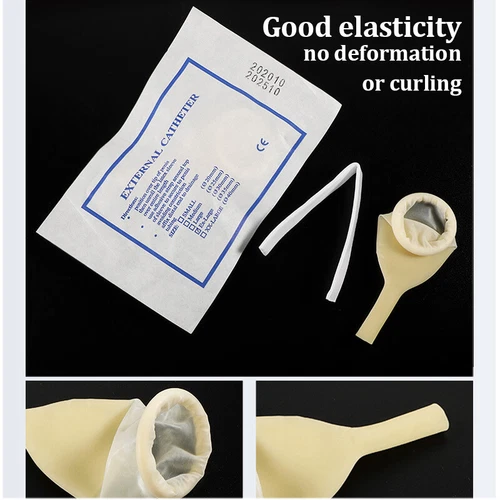 20Pcs Male External Catheter with Fixer Rubber,Latex Condom Material Individ... - Picture 4 of 16