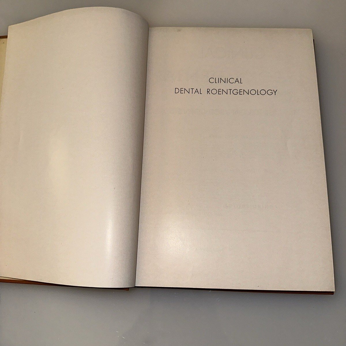 OLD X-RAY BOOK Clinical Dental Roentgenology Technic 1952