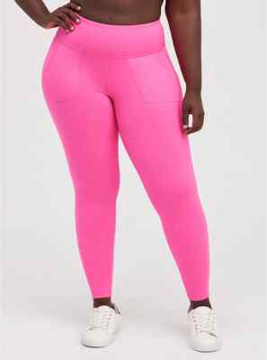Neon Pink Plus Leggings Final Sale Plus Size High Waisted Shiny