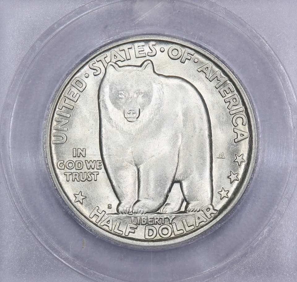 1936-S Bay Bridge Silver Commemorative Half Dollar 50C ICG MS66 - Image 4 of 4