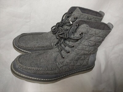 TOMS Mens Charcoal Quilted Chukka Boots Sz 11.5 | eBay display picture 1