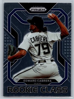 2022 Prizm Rookie Class Baseball #RC-1 Edward Cabrera Miami Marlins