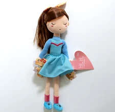 Aurora Little Lilly Cheerleader Doll Plush Ragdoll 12"