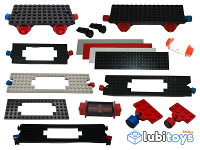 Lego  Eisenbahn Waggon 4,5V TRAIN Aufbau schwarz 6x12 6x16 6x22 6x24 Magnet