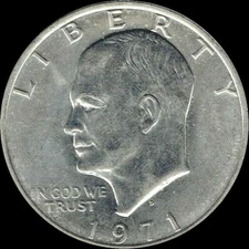 1971 D Eisenhower Dollar Circulated US Mint Coin Ike !