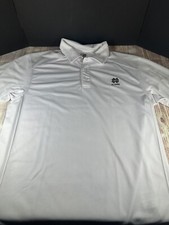 Cutter And Buck Dry Tec Men's Medium White Notre Dame Fighting Irish Golf Polo