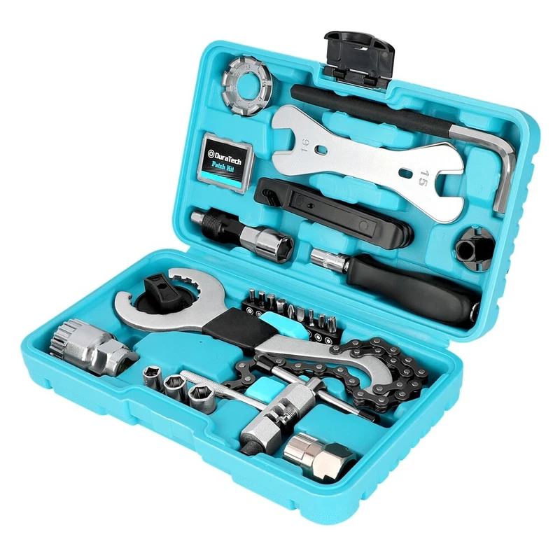 DURATECH 31PCS Bike Tool Kit Bicycle Tool Kit Bike Repair Tool Kit w/Storage Box