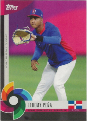 2023 Topps World Baseball Classic Global Stars JEREMY PENA Black Parallel #4 DR