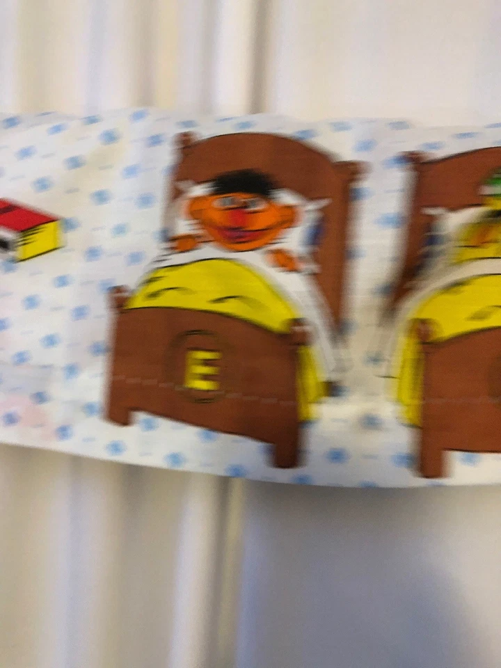 CORTINA CENEFA VENTANA de colección Sesame Street Bert Ernie Cookie Monster Big Bird Foto 2 de 4